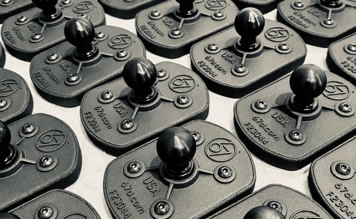 67Designs MagMount 3D printed in bulk