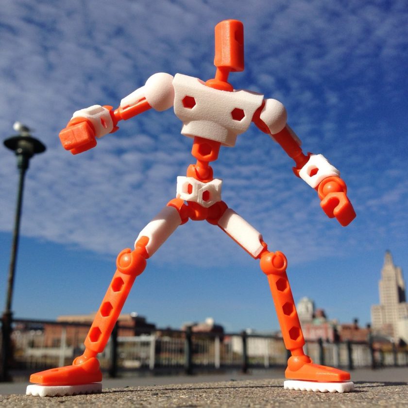 3D printed action figure