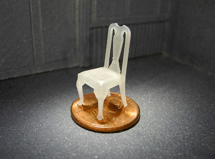 scale model doll furniture queen anne chair